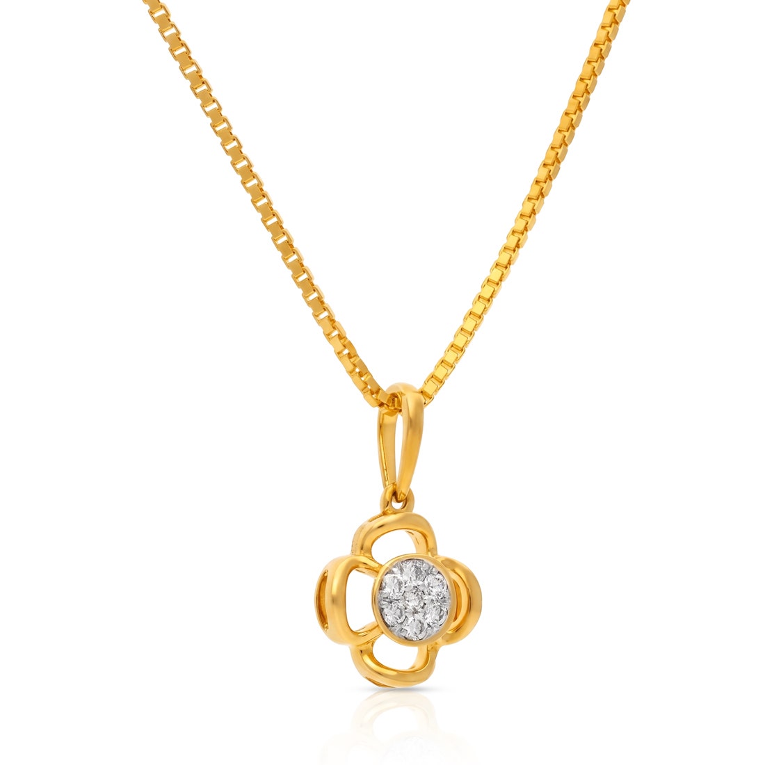 Sterling silver lotus pendant with chain