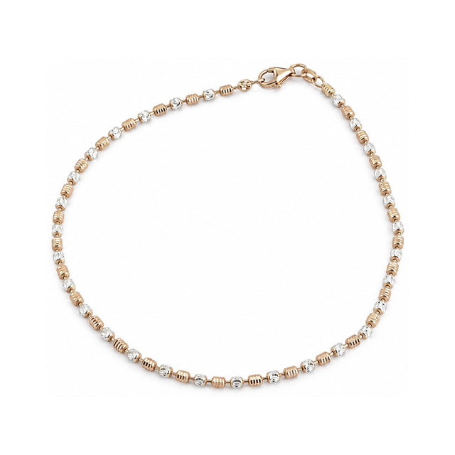 Dual-Tone Beaded Anklet (Single)