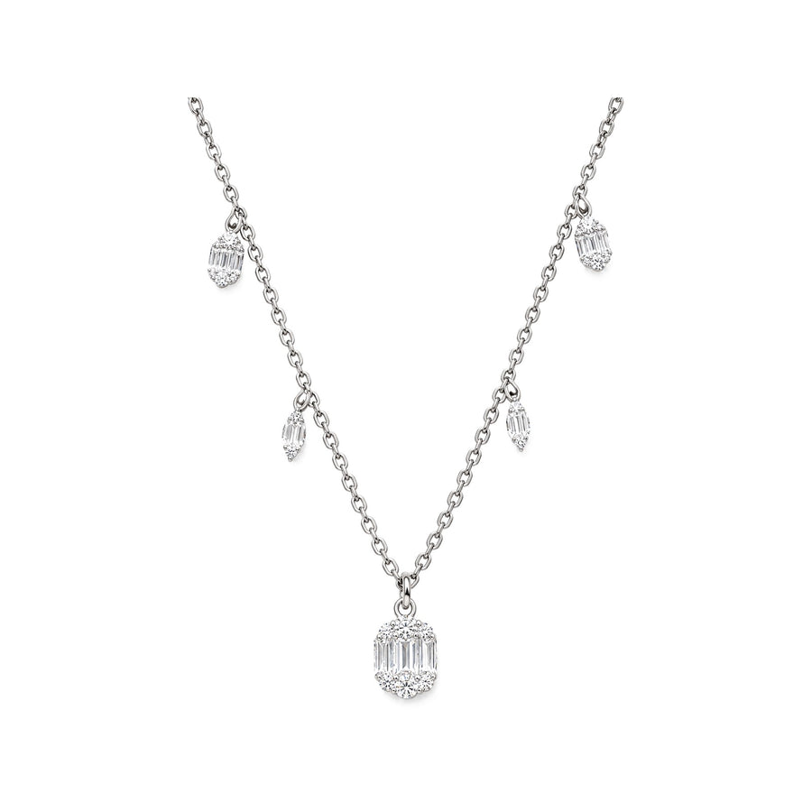 CZ Drop Chain Necklace