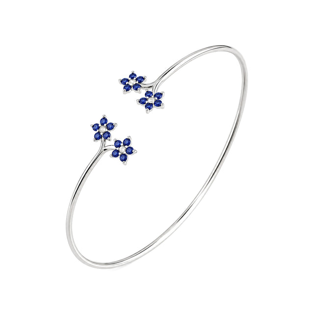 Floral Cluster Cuff Bracelet - view 2