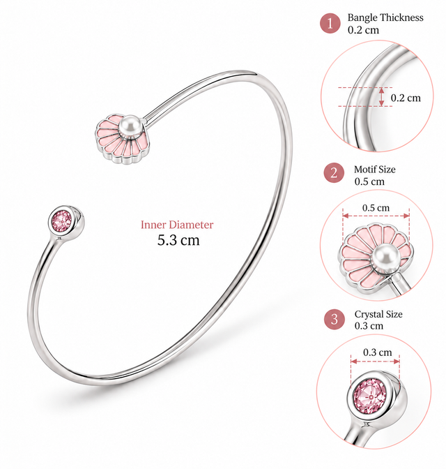Aurora Shell Cuff Bracelet