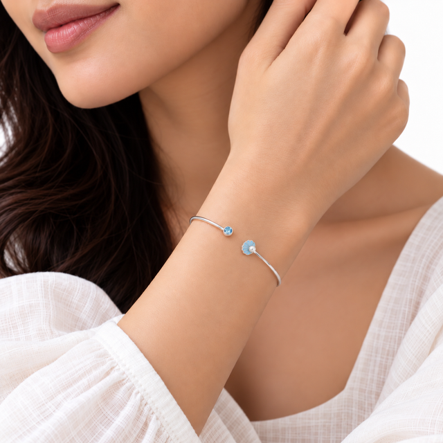 Aurora Shell Cuff Bracelet