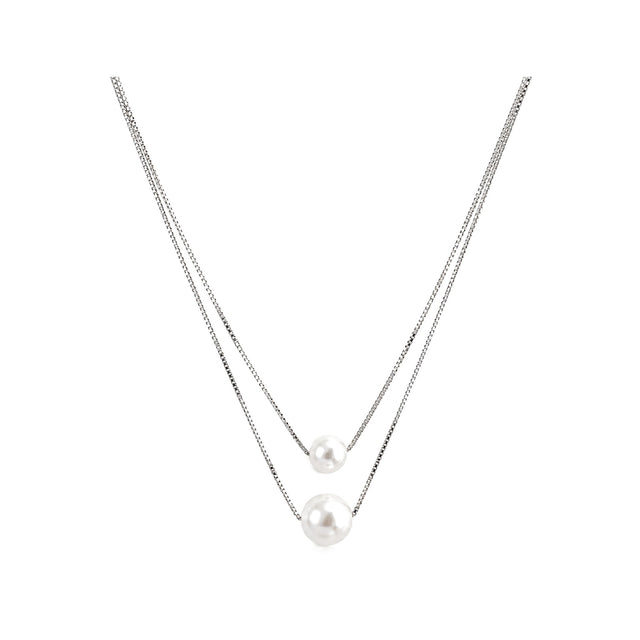 Freshwater Pearl Double-Layer Necklace