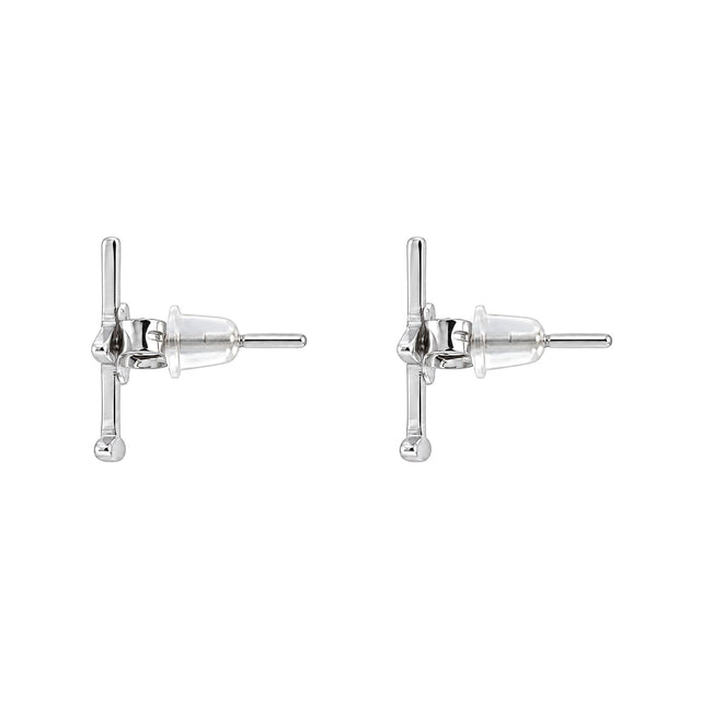 Airplane Enamel Stud Earrings