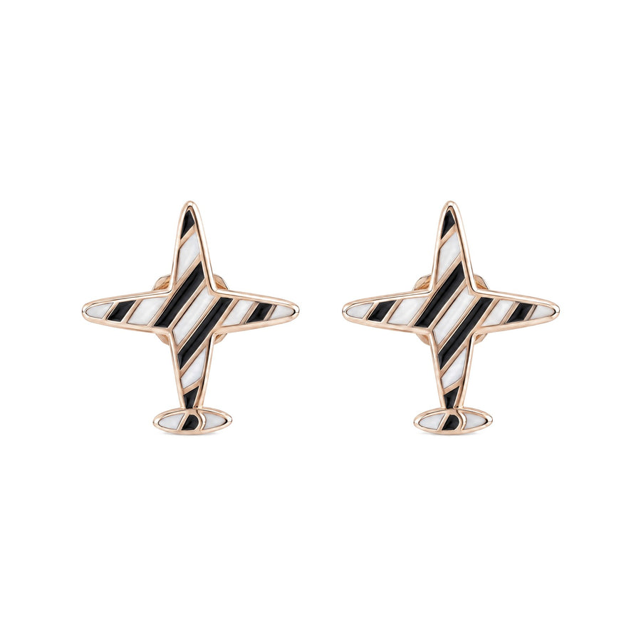Airplane Enamel Stud Earrings - view 4