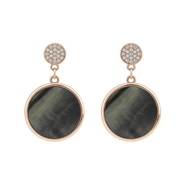 Luna Iridescent Disc Earrings