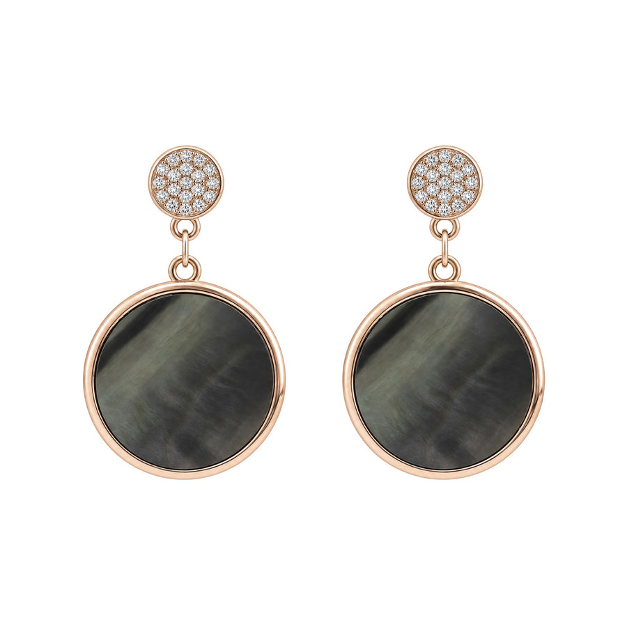 Luna Iridescent Disc Earrings