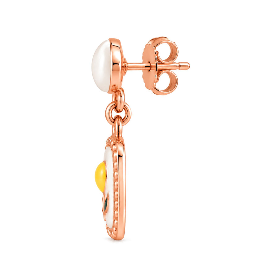 Tulip Enamel Drop Earrings - view 3