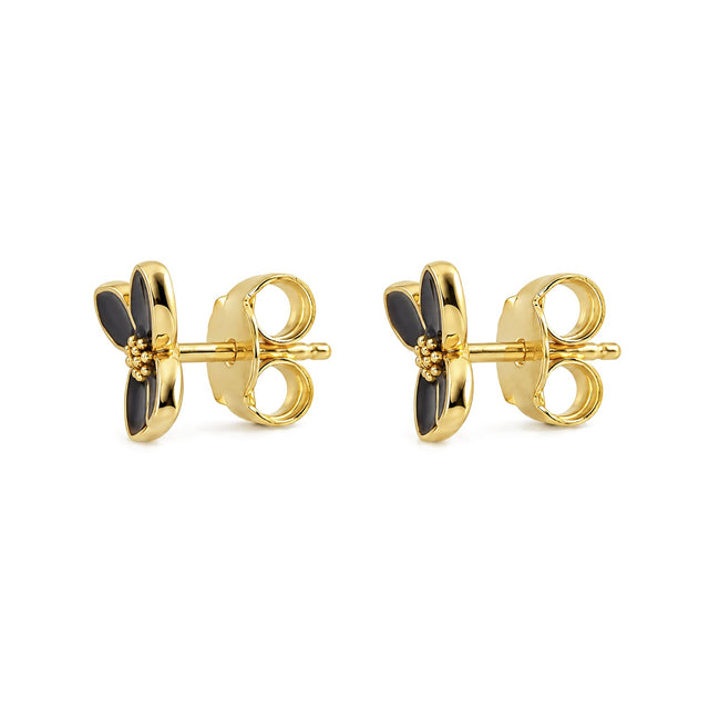Mocha Bloom Stud Earrings