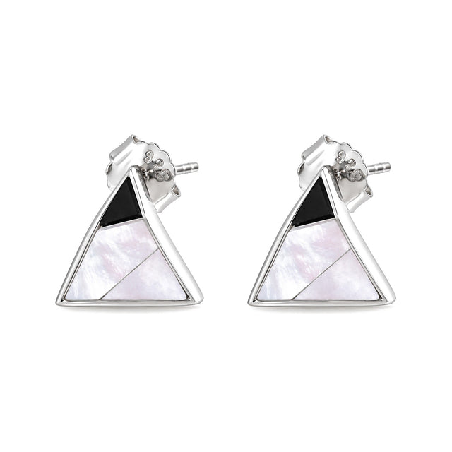 Geometric Muse Triangle Stud Earrings