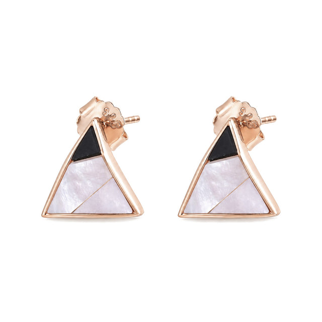 Geometric Muse Triangle Stud Earrings