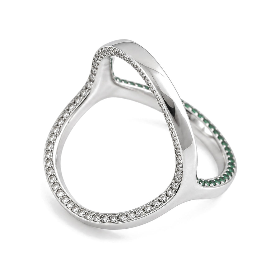 Tri-Colour Zircon Ring - view 3