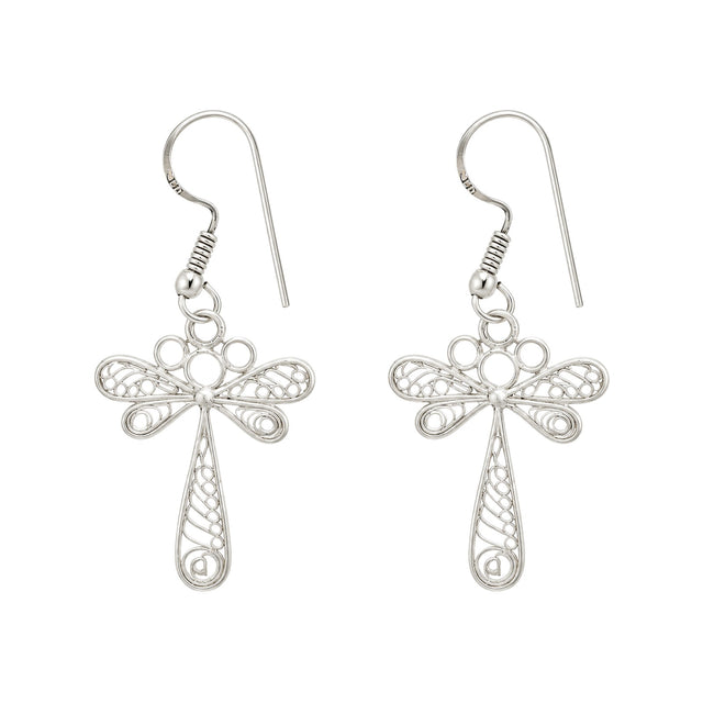 Handcrafted Filigree Dragonfly Earrings
