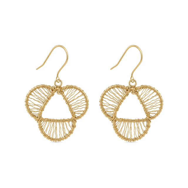 Trinity Wirework Drop Earrings