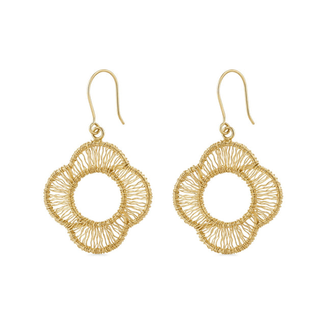 Petal Weave Statement Earrings