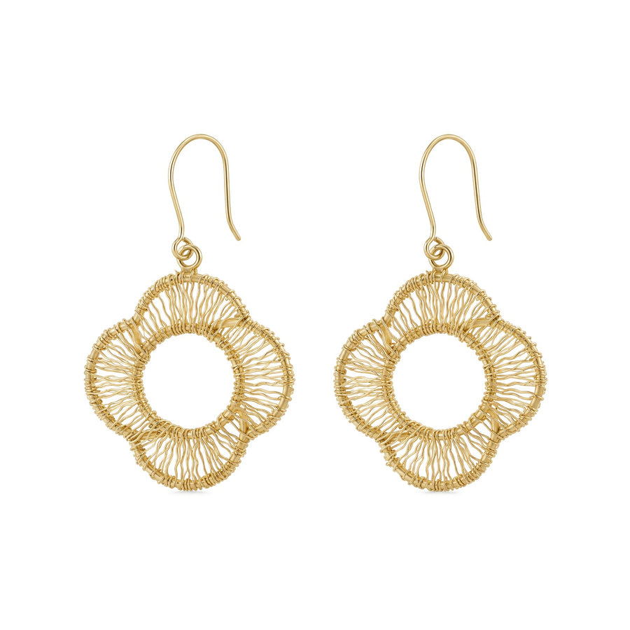 Petal Weave Statement Earrings