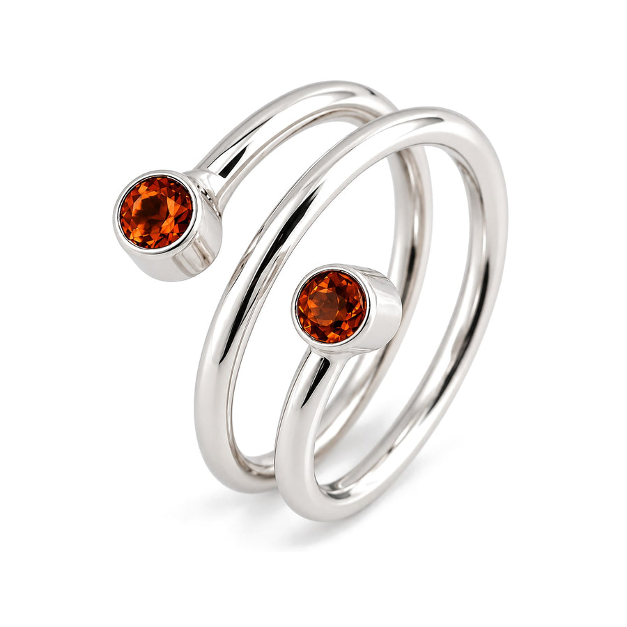 Dual Stone Open Band Ring - view 6