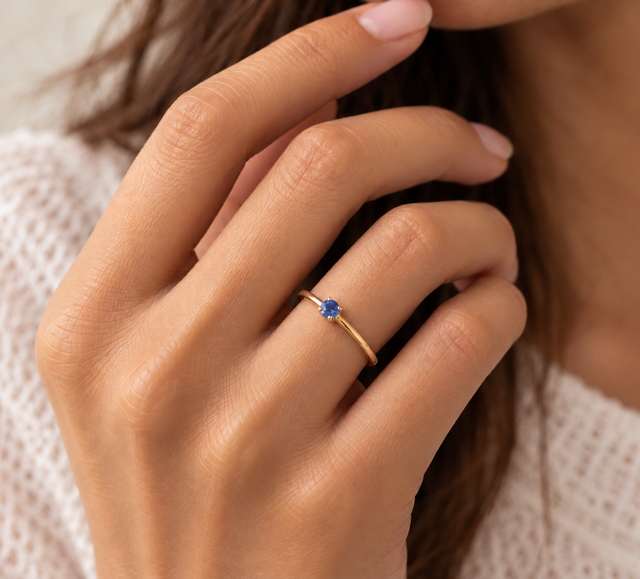 Sapphire Glow Ring - view 3