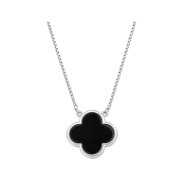 Black Onyx Clover Jewellery Set