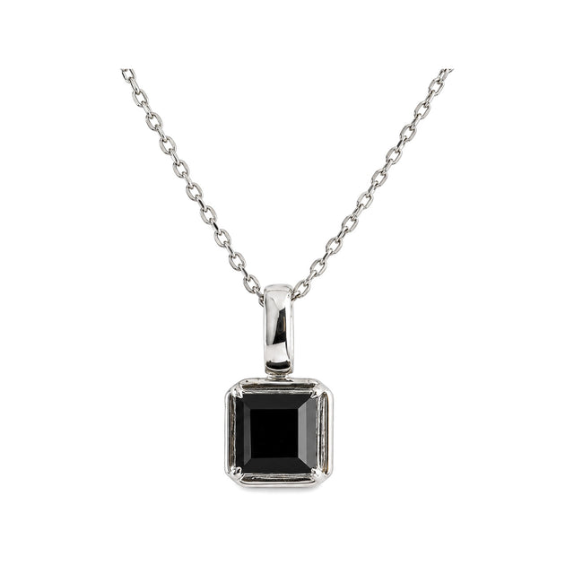 Black Onyx Square Pendant