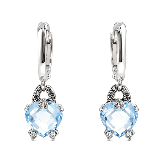 Celeste Blue Topaz Drop Earrings