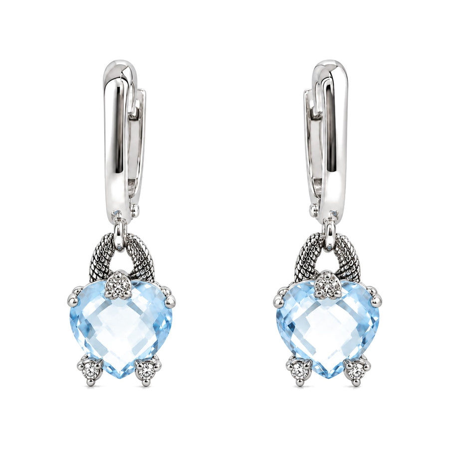 Celeste Blue Topaz Drop Earrings