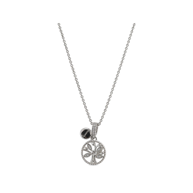 Tree of Life White Zircon Pendant